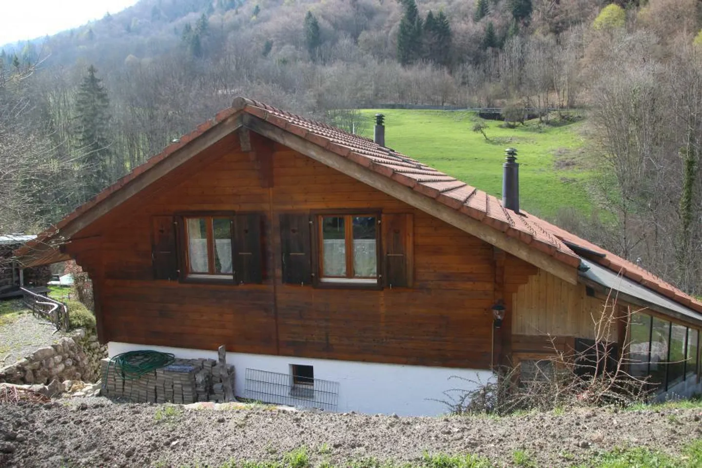 Grande chalet di 5 1/2 locali di circa 136 m2 di superficie abitabile su un lotto paesaggistico di 7 - Foto 11 di 13
