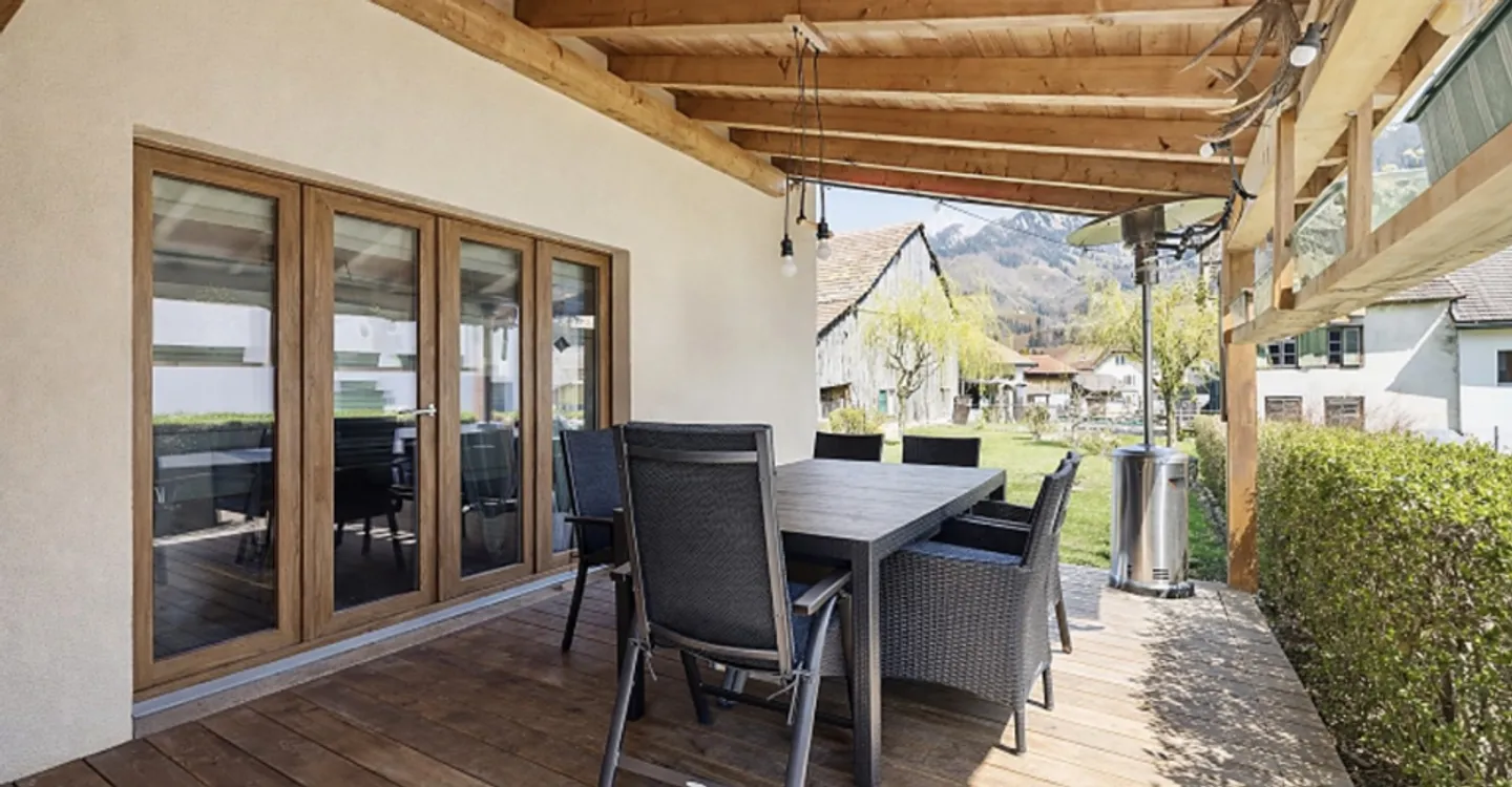 Cozy House with Unobstructed View of the Mountains in Enney - Photo 2 of 6