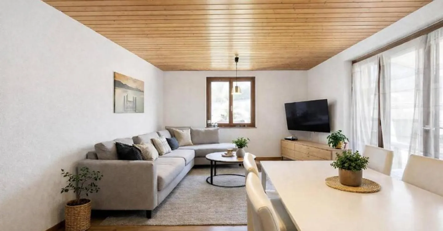 Cozy House with Unobstructed View of the Mountains in Enney - Photo 3 of 6