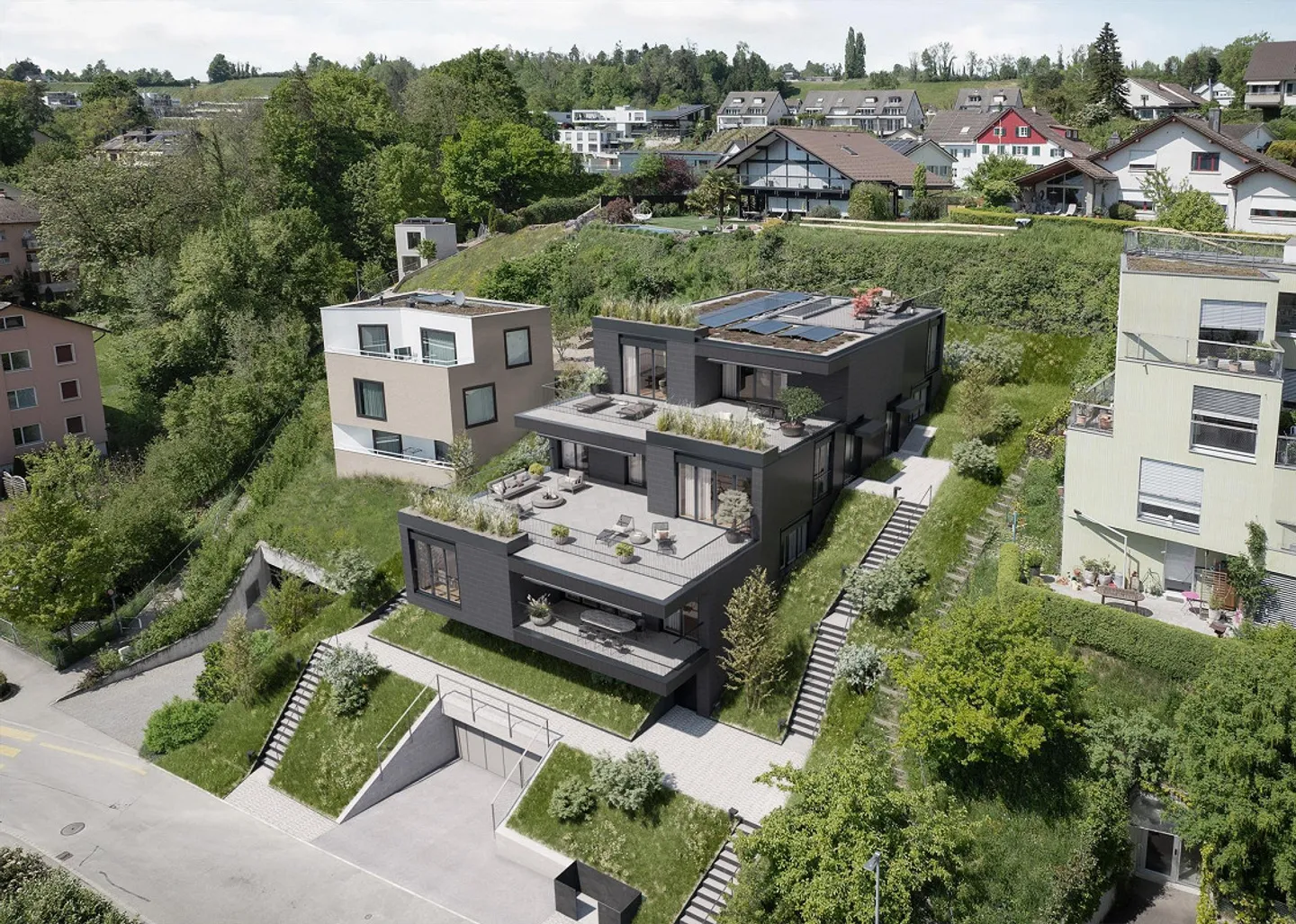 Luxuriöse Terrassenwohnung in Stäfa - Foto 3 von 10