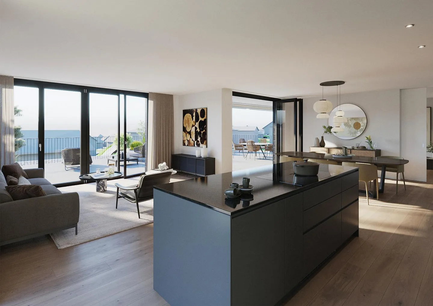 Luxuriöse Terrassenwohnung in Stäfa - Foto 6 von 10