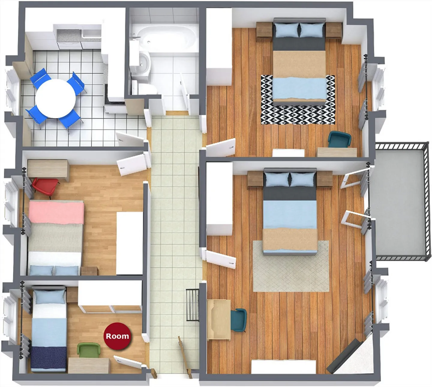 Magnifique appartement meublé en colocation, quartier Sous-Gare - Photo 11 of 11