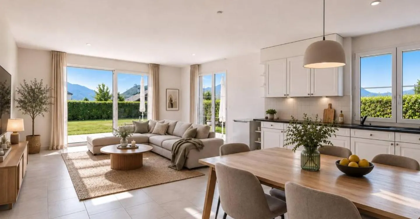 Spacious 5.5-room apartment with terrace and large garden - Photo 2 of 13