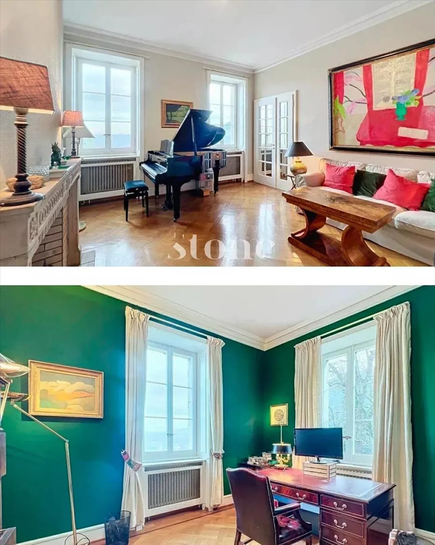 Elegantes Apartment mit 6 Zimmern im Schloss Veyrier - Foto 4 von 11