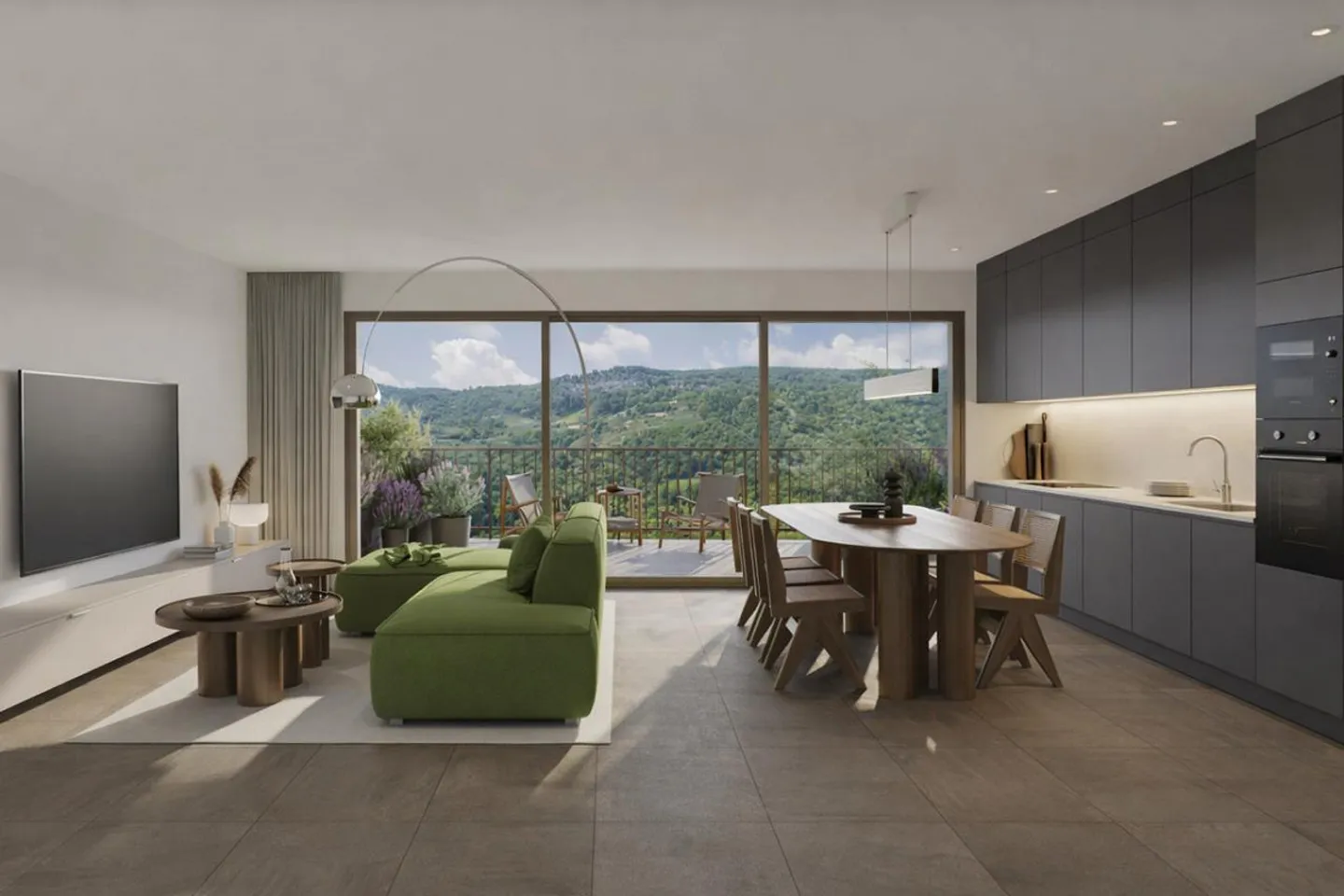Modern 3.5-room apartment with balcony in Bioggio - Photo 1 of 5