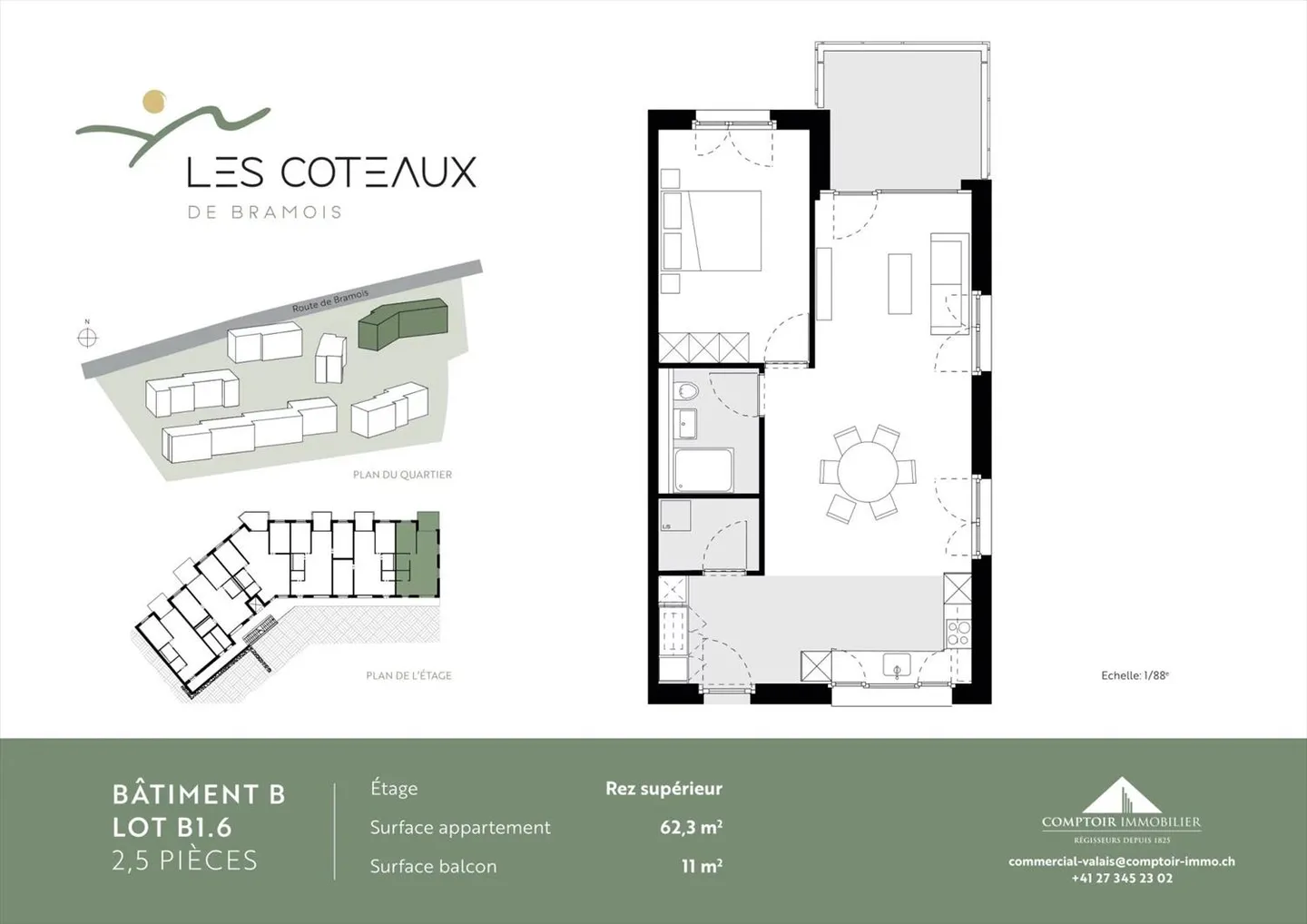 In affitto splendidi appartamenti di 2,5 locali a Bramois dal 01.04.2026 - Foto 6 di 13