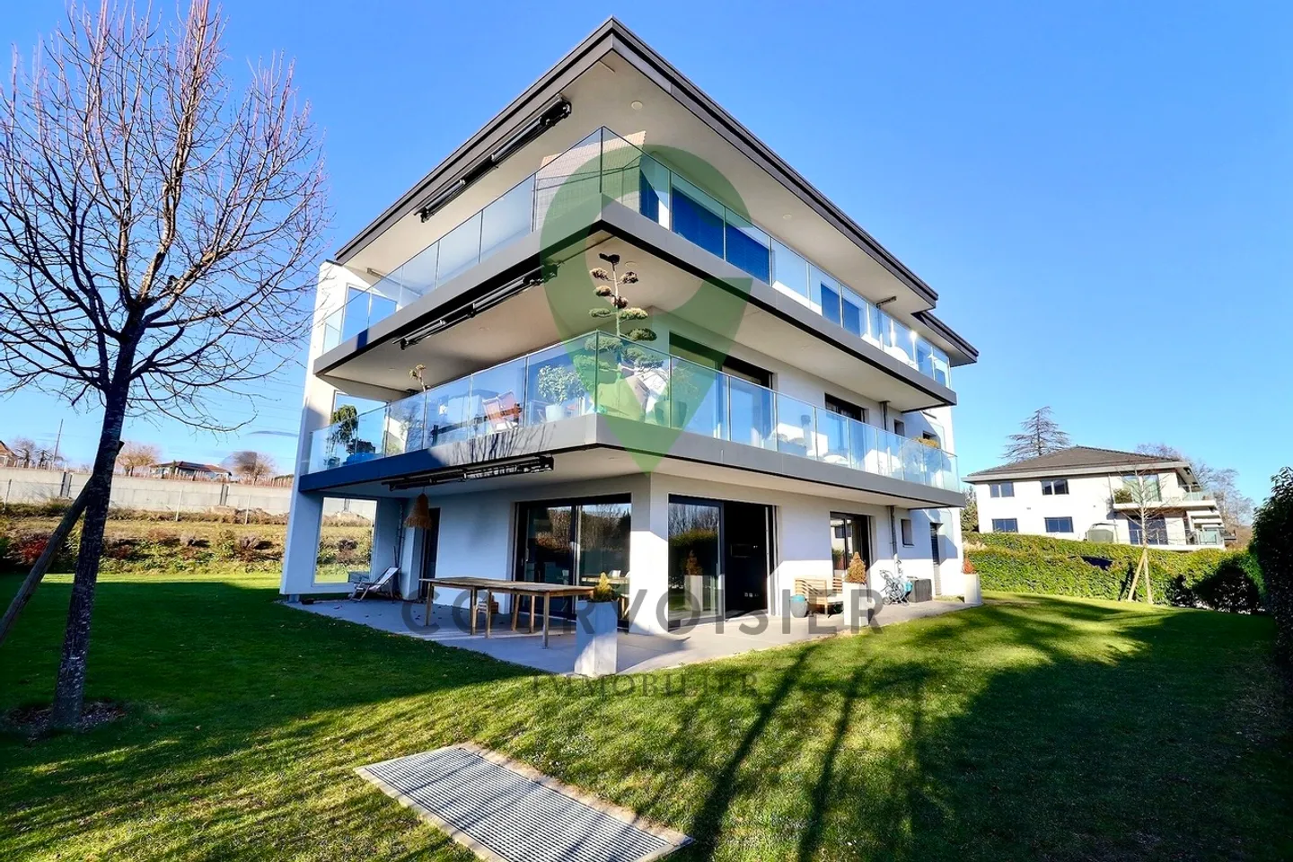 Prächtige Erdgeschosswohnung mit großem Garten in St-Prex - Foto 1 von 11