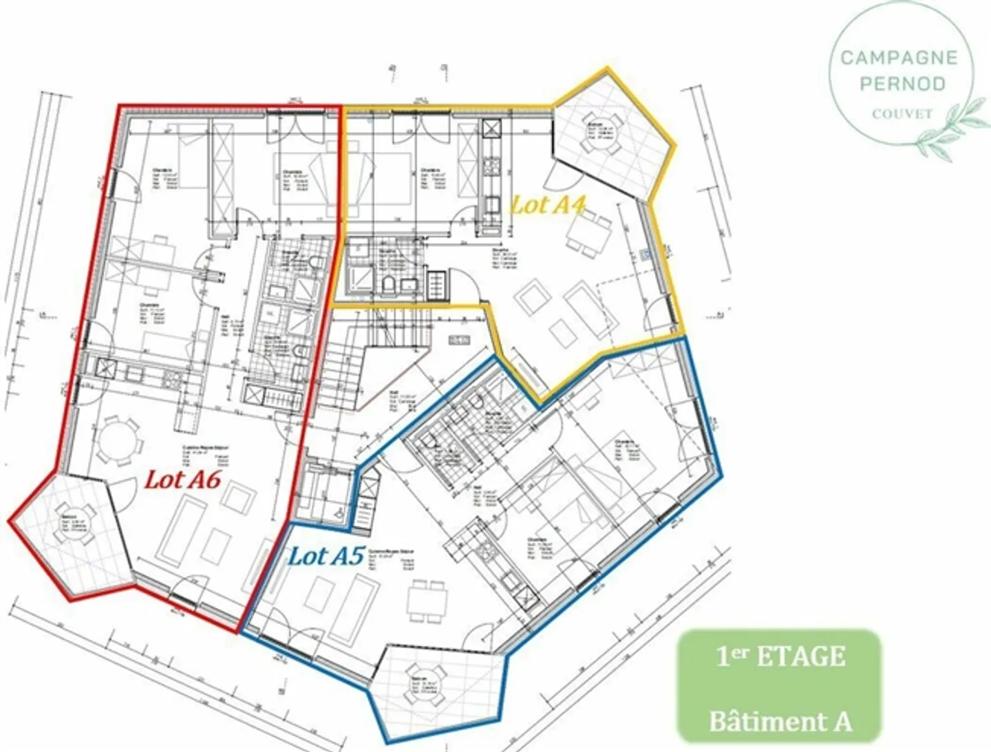 Nuovo appartamento di 4,5 stanze con balcone Campagna Pernod, Los A6 - Foto 18 di 20