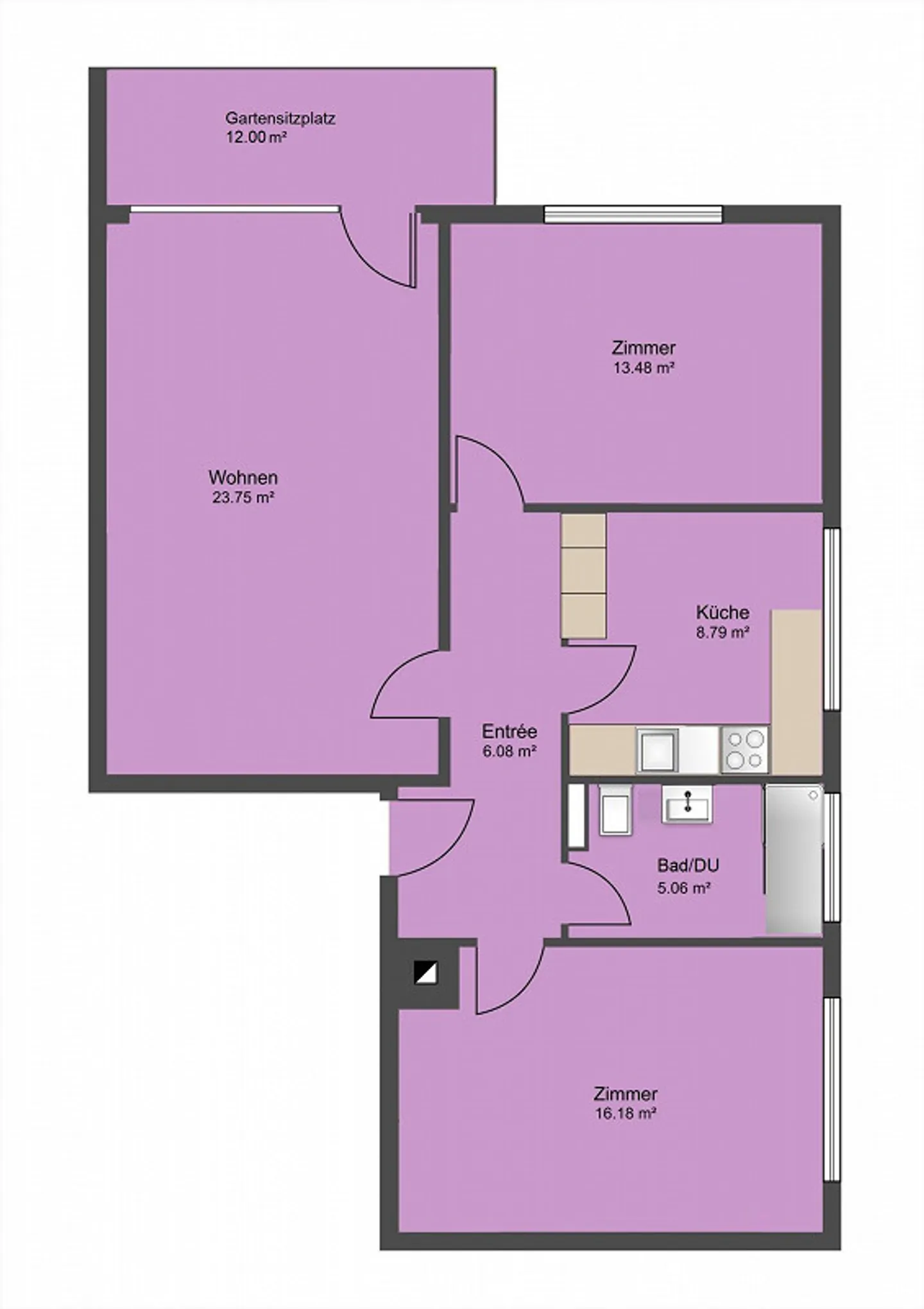 Appartement avec jardin et connexion optimale aux transports en commun - Photo 8 sur 8