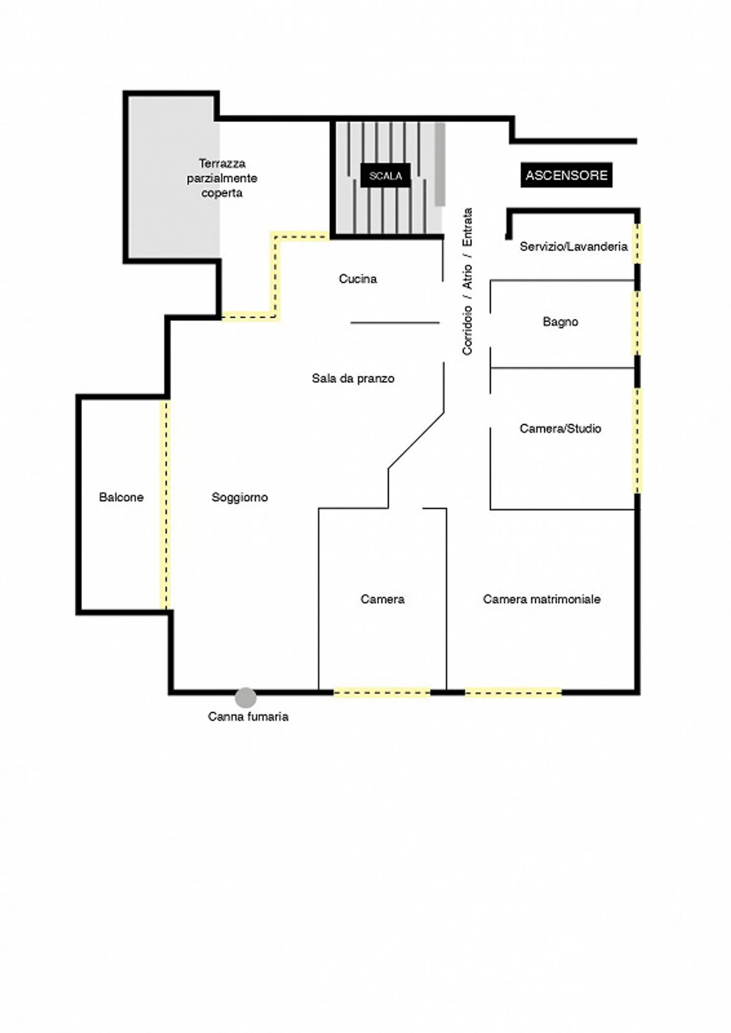 Penthouse 4 1/2 Rooms with Garden/Garden Area in Giubiasco - Photo 17 of 18