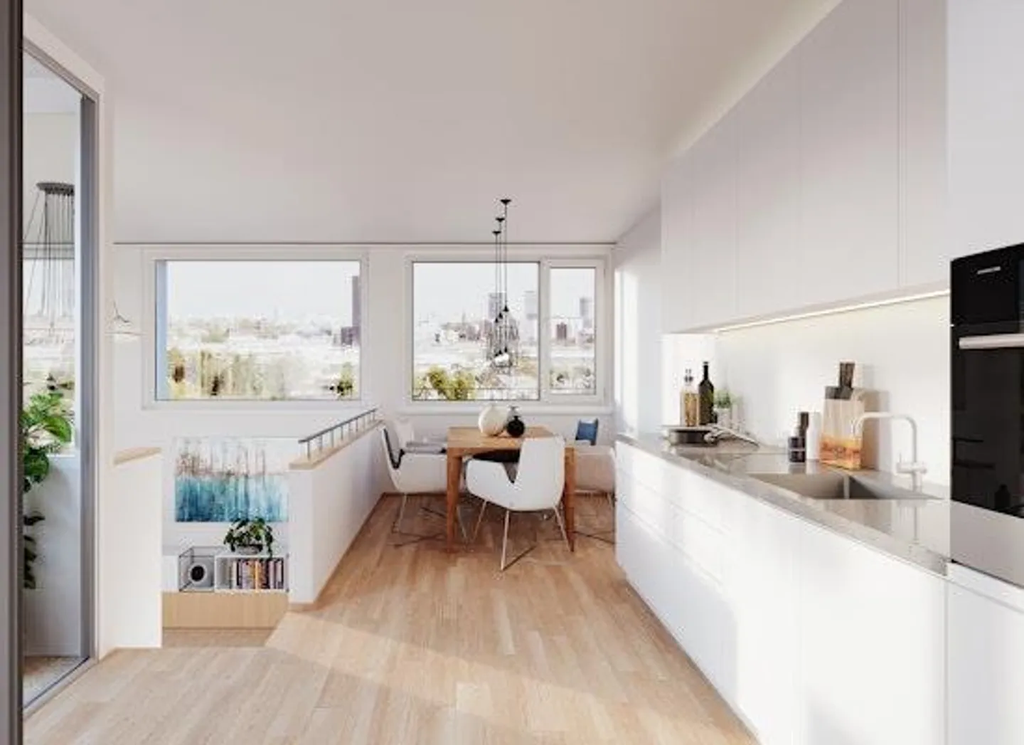 Appartement 2.5 pièces avec salon en niveau inférieur - Photo 2 sur 6