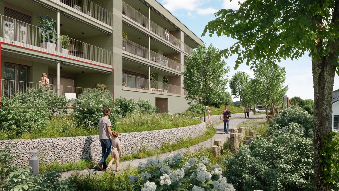 Nouveau projet de construction Gemsacker : appartement de 4,5 pièces A2-03 - Photo 1 sur 5