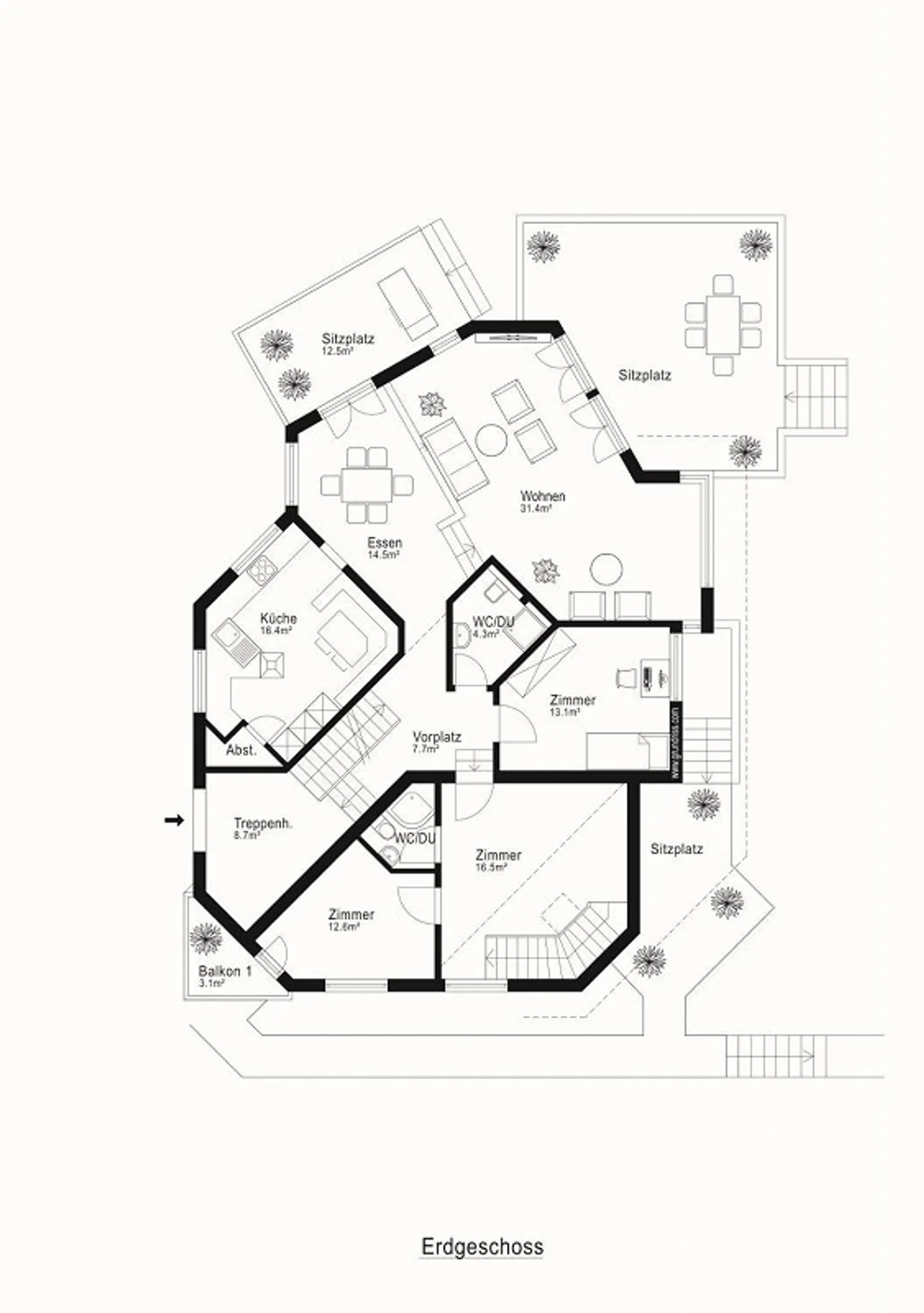 Casa di 13 stanze (a 60 m dal lago) - Foto 9 di 10