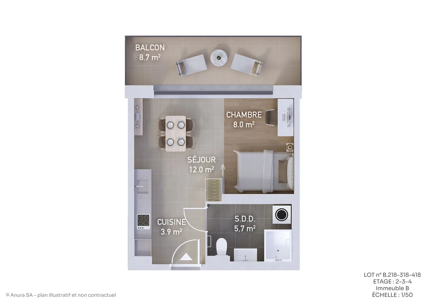 Prairie 1 - Senior - 1.5 Room Apartment on the 3rd Floor - Photo 10 of 12