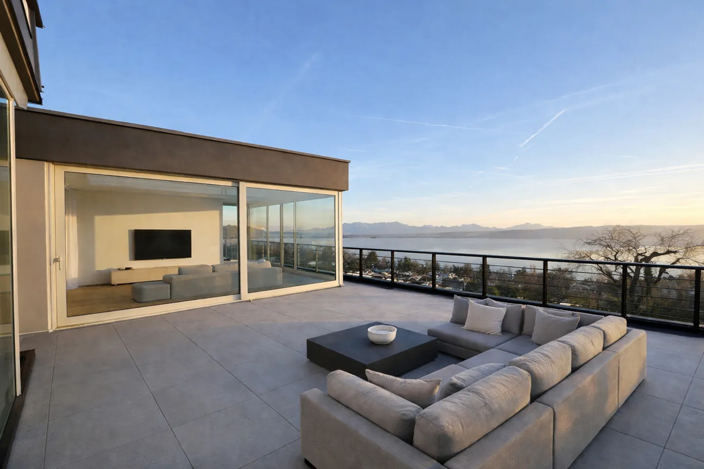 Neue Villa mit spektakulärem Panorama über den See in Lutry - Foto 5 von 12