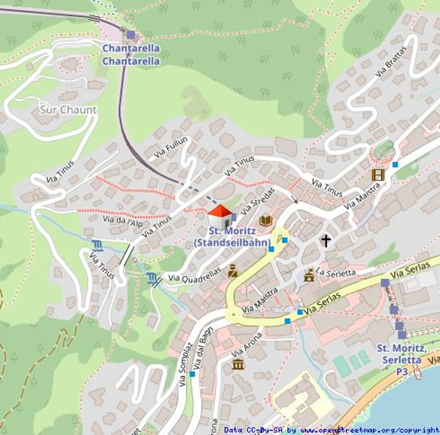 3 1/2 WHG St. Moritz-Dorf dal centro alla pista da sci - Foto 15 di 15