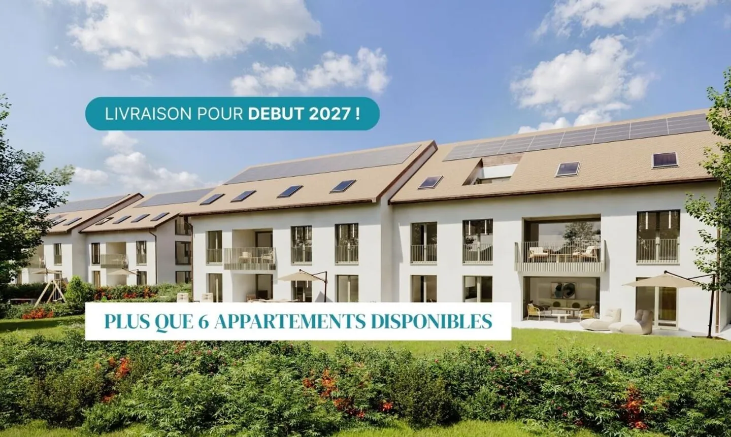 Apartment delivered at the end of 2026 in the heart of Chavannes-de-Bogis! - Photo 1 of 13