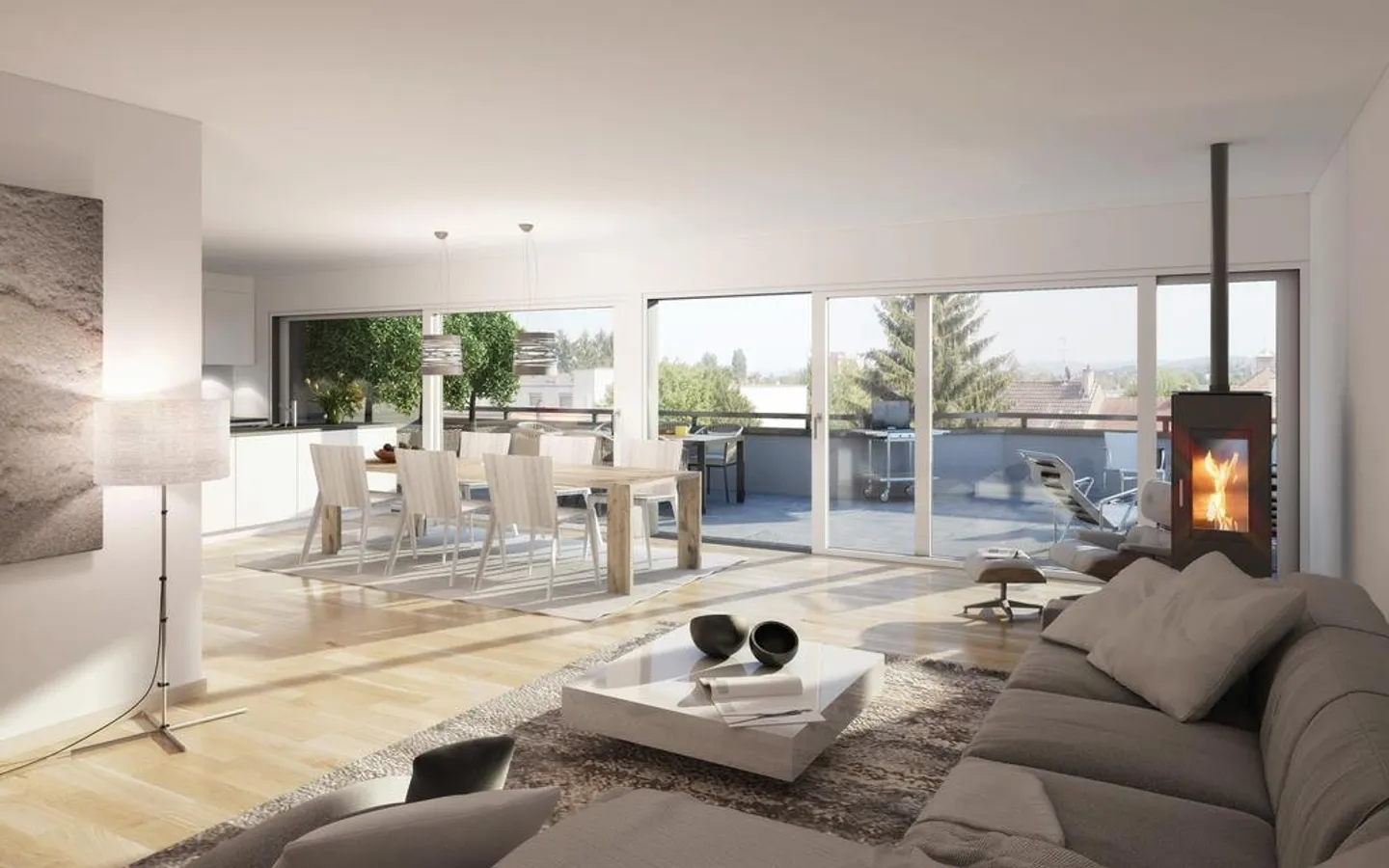 Appartement en attique de 4,5 pièces à Allschwil - Photo 2 sur 6