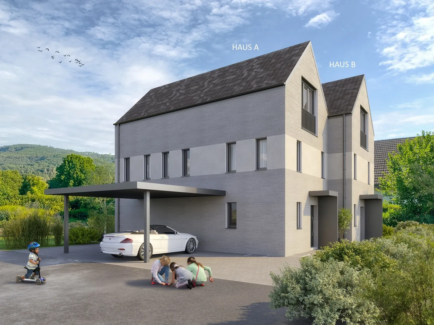 Nuovo progetto di costruzione Fasanenweg con due case a schiera di 6,5 stanze: Casa B - Foto 4 di 6