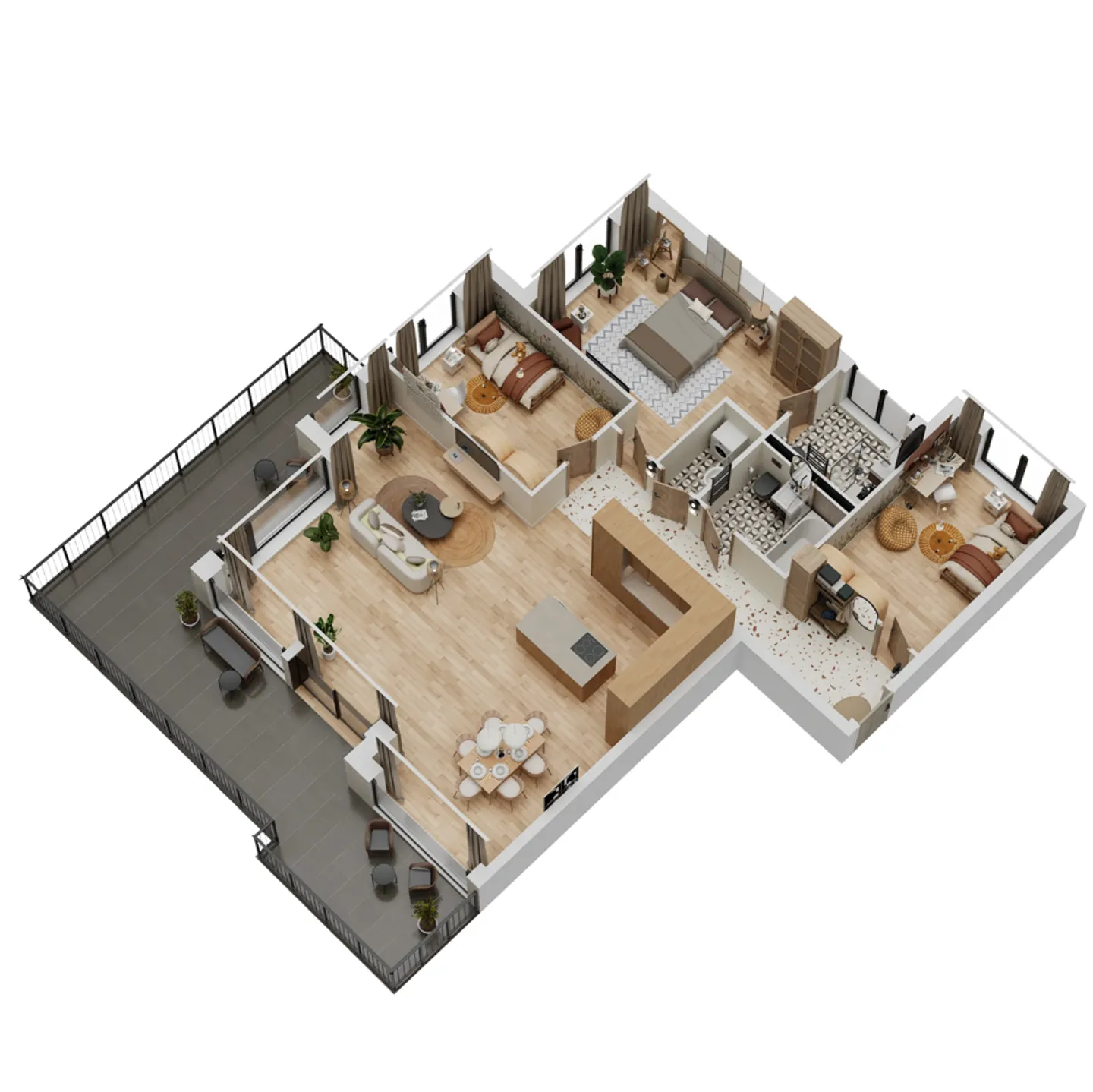 Appartement de Luxe avec Balcon Spacieux - Photo 6 sur 6