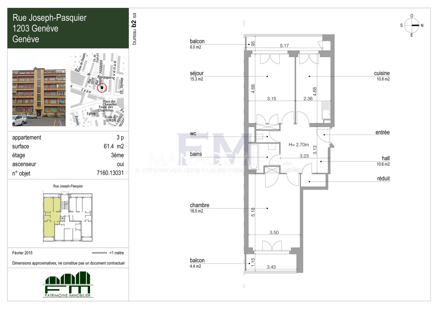 Renovierte Wohnung mit Balkonen - Foto 4 von 4