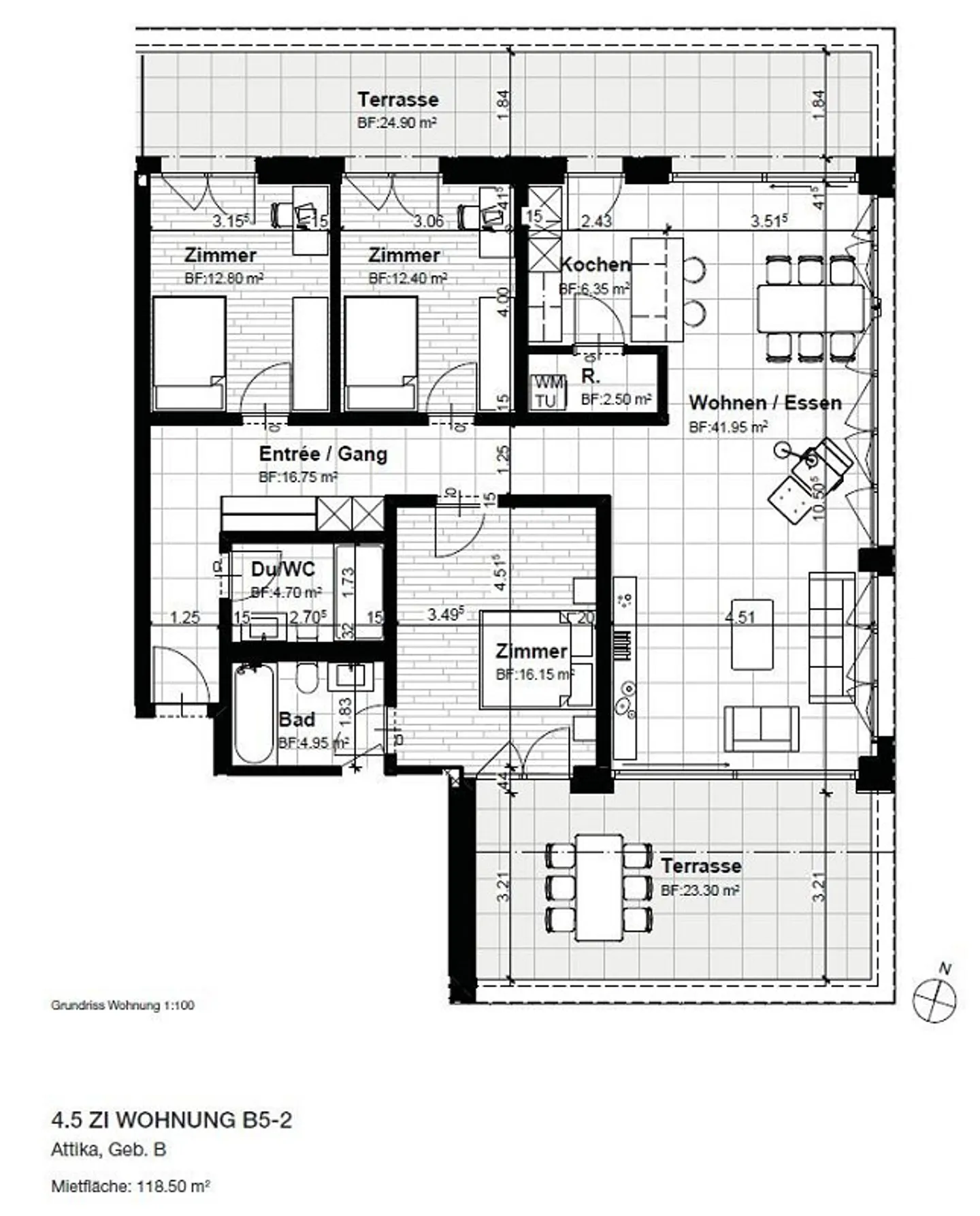 Geräumige Wohnung mit Aussicht - Foto 8 von 8