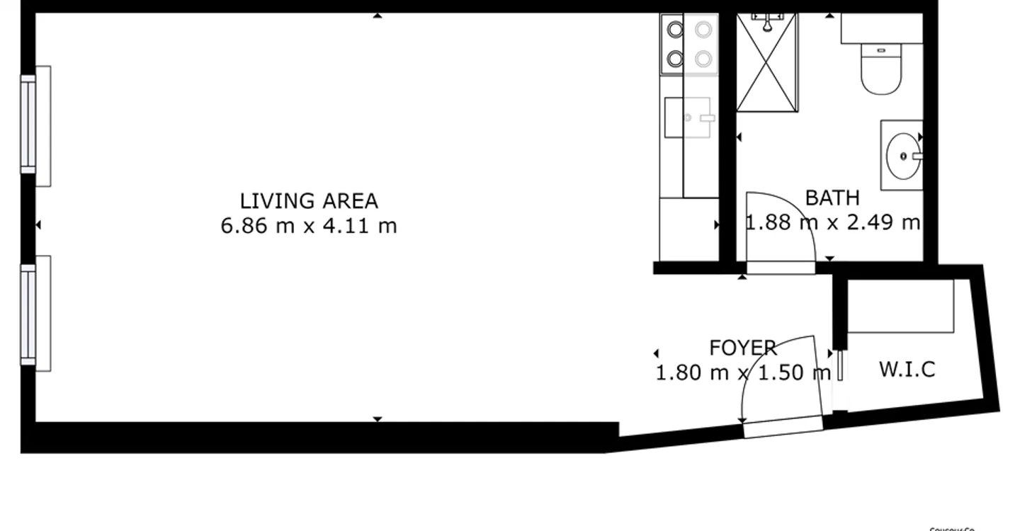 Modernes, möbliertes und luxuriöses Studio in Boudry - Foto 13 von 13