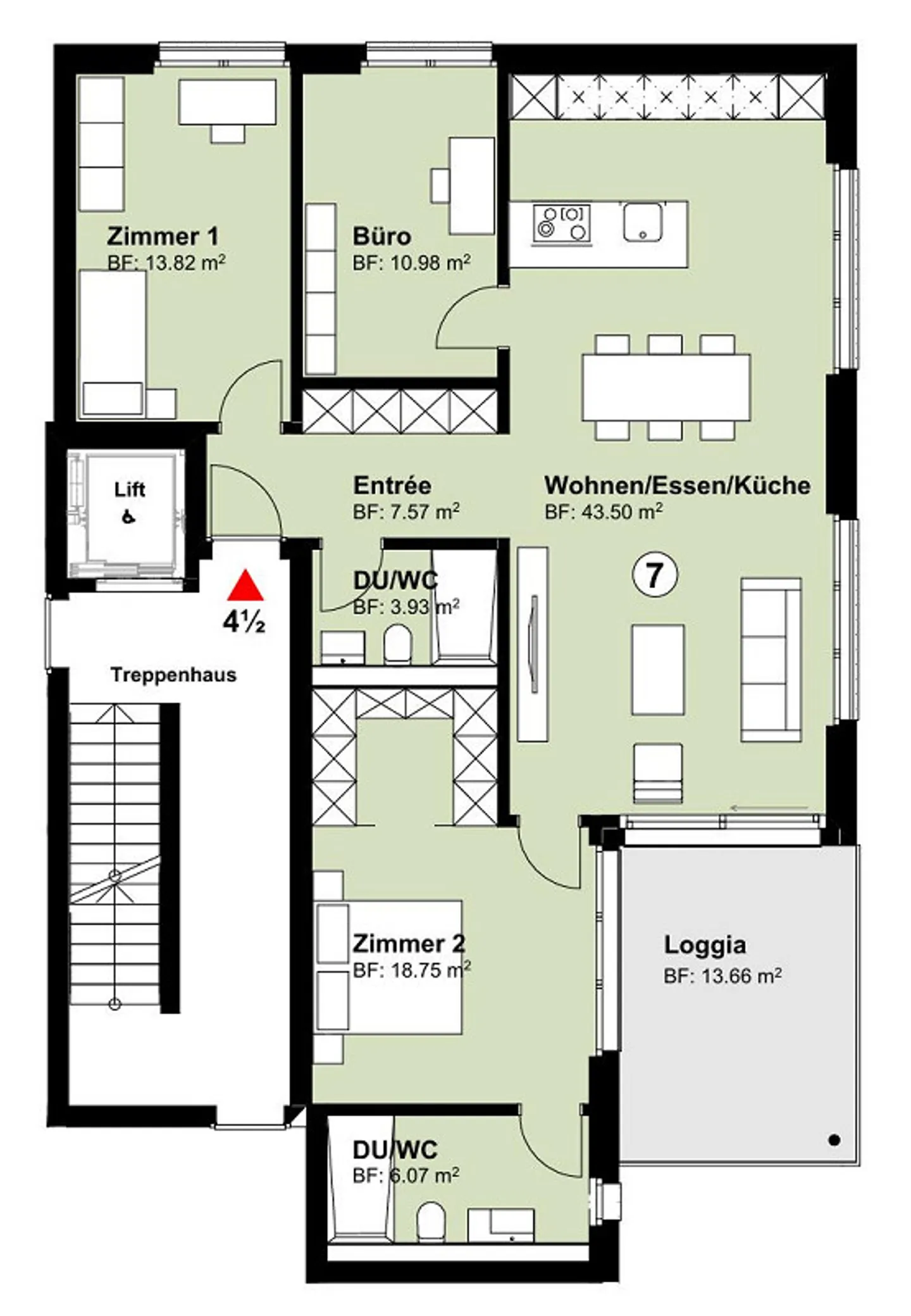 Appartement de 4,5 pièces bien situé à Malans - Photo 7 sur 7