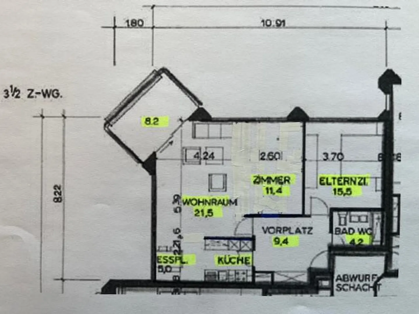Appartamento luminoso nel centro di Baden - Foto 5 di 5