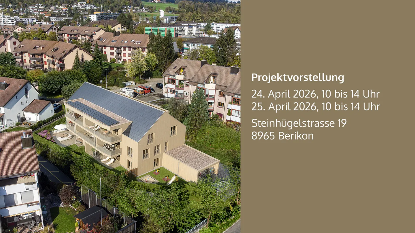 Appartamento al piano terra di 3½ locali con giardino idilliaco a Berikon - Foto 1 di 12