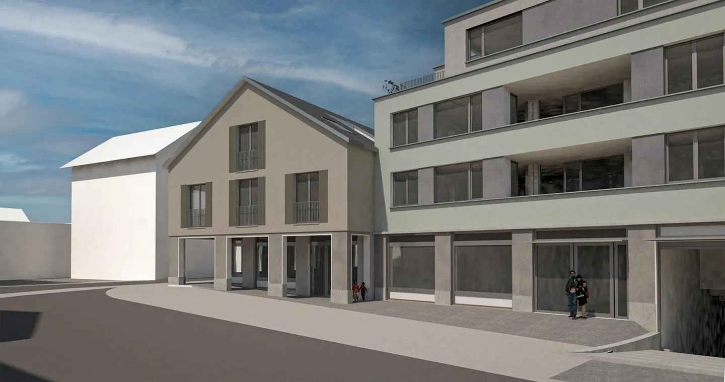 Attractive commercial space in the center of Pfäffikon (100 to 600 m2) - Photo 1 of 3