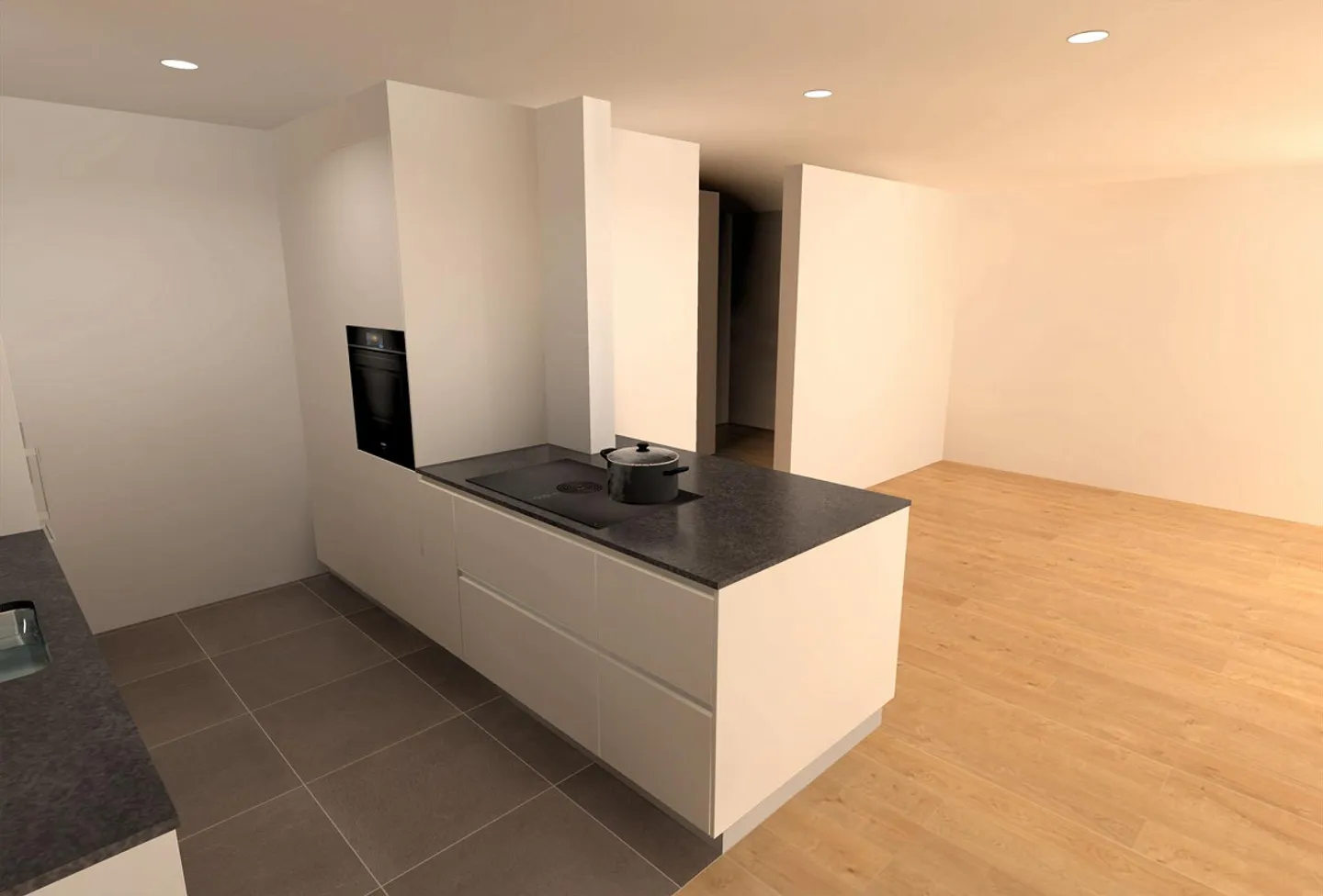 Freshly renovated 4.5 room apartment with south balcony in Seebach - Photo 2 of 8