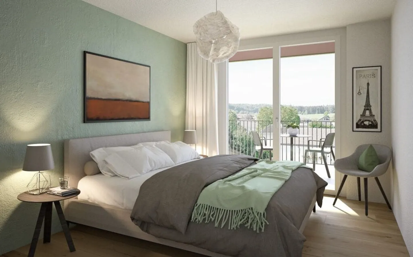 Modernes Gartenapartment mit Aussicht - Foto 5 von 5