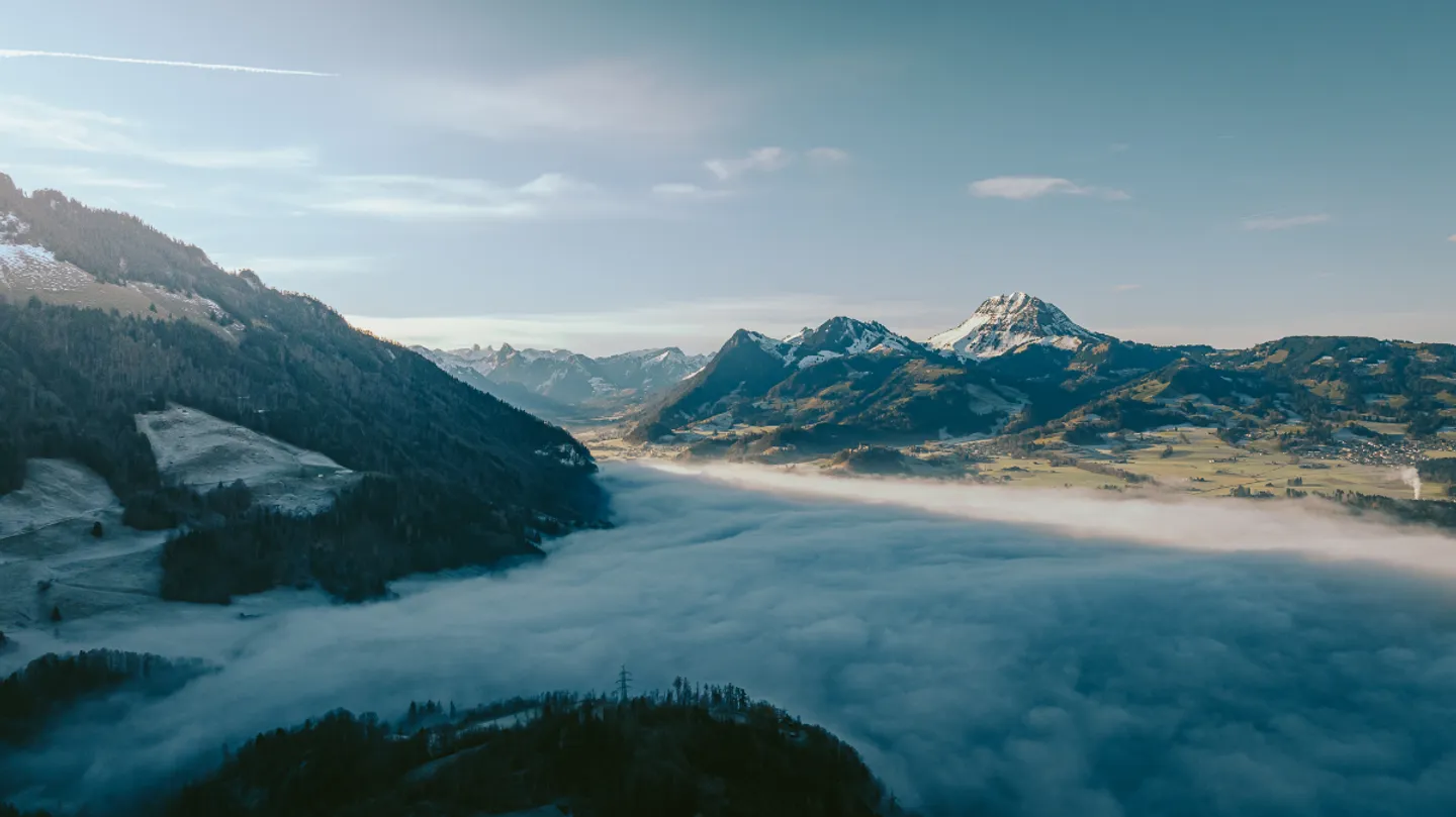 Baugrundstück in Gruyère - Foto 1 von 9
