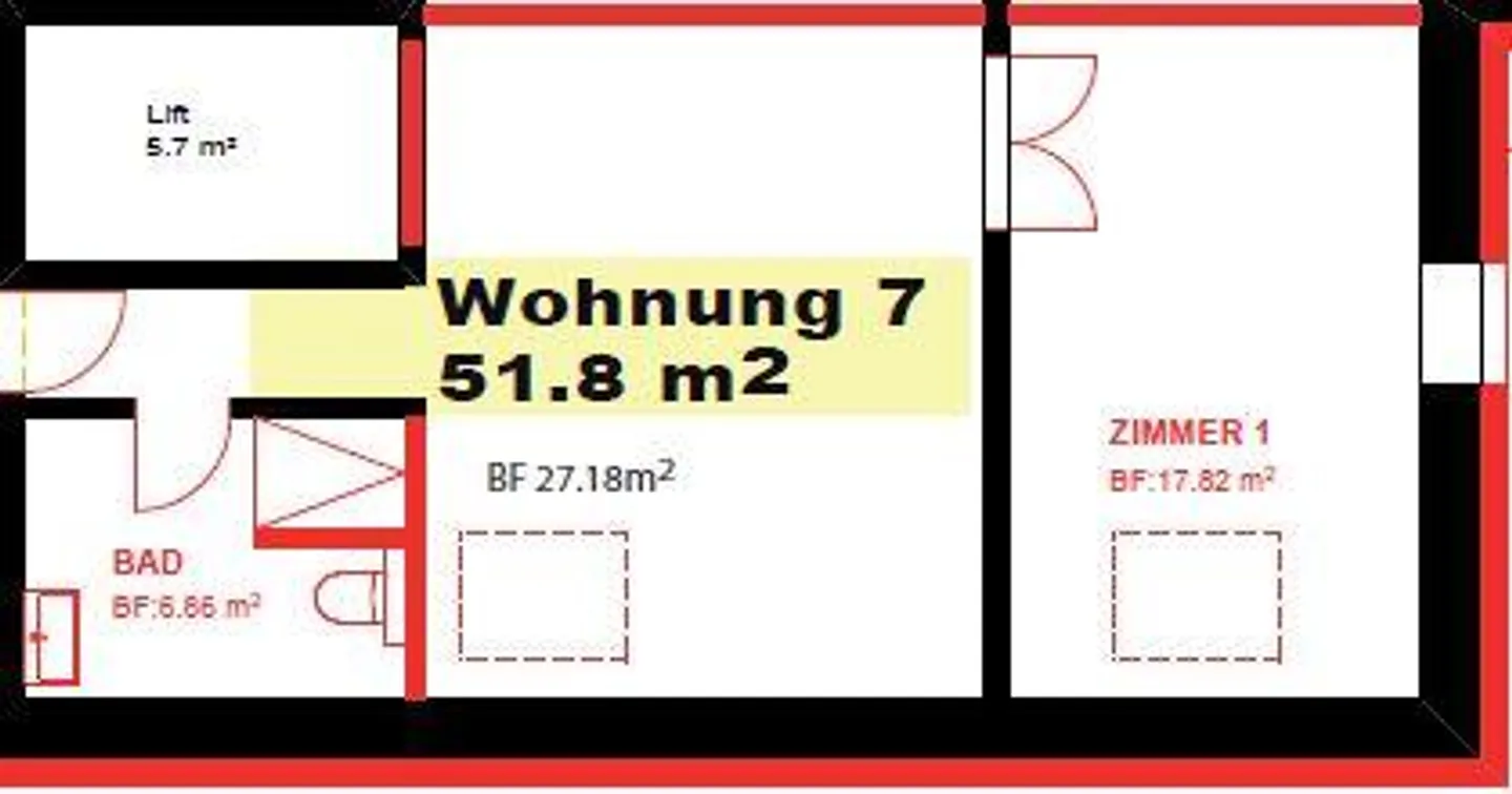 Wohnung mit Balkon - Foto 4 von 4