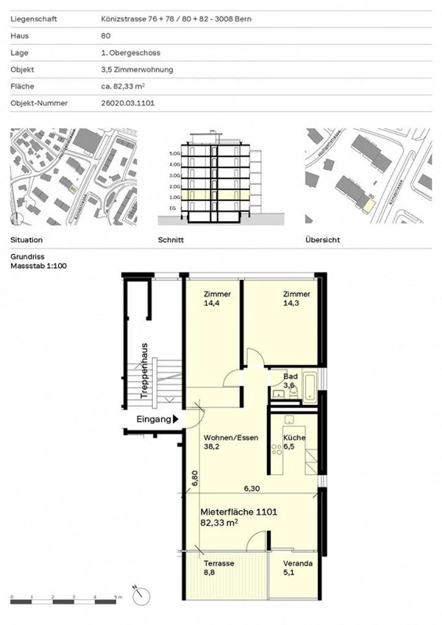 Urbanes Apartment ohne Kaution - Foto 6 von 7