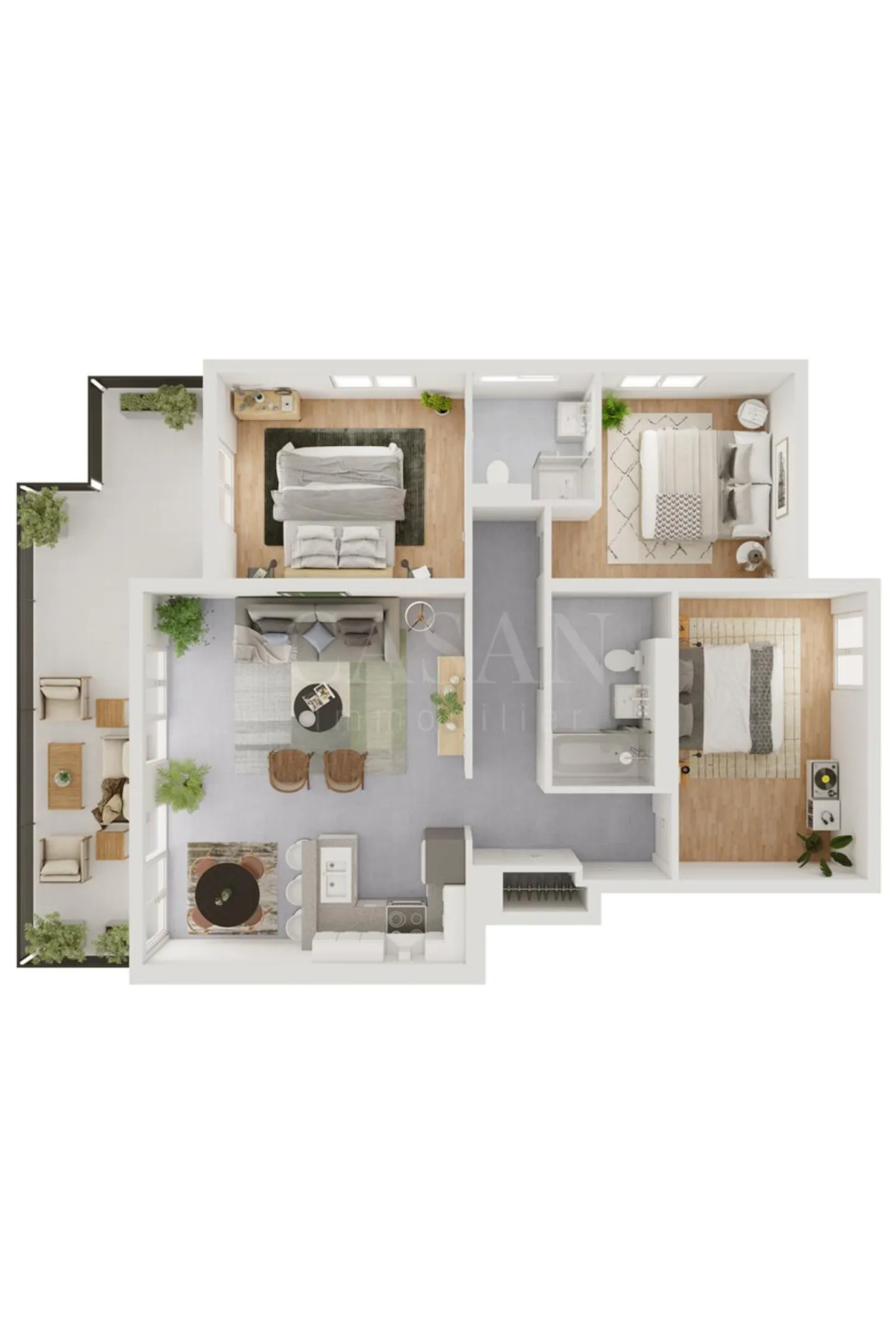 Superb 4.5-room apartment with garden - Photo 3 of 11