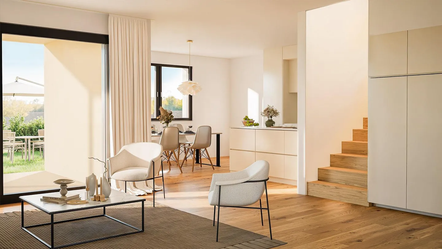 Neubau: 4.5-Zimmer-Maisonette-Gartenwohnung mit Atelier - The Letten - Photo 3 of 10