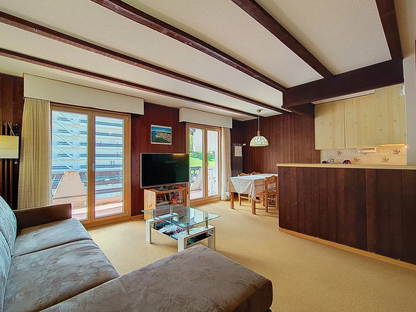 EXKLUSIV! Großes Duplex 3.5 Zimmer mit Terrasse im Herzen von Torgon - Foto 6 von 13