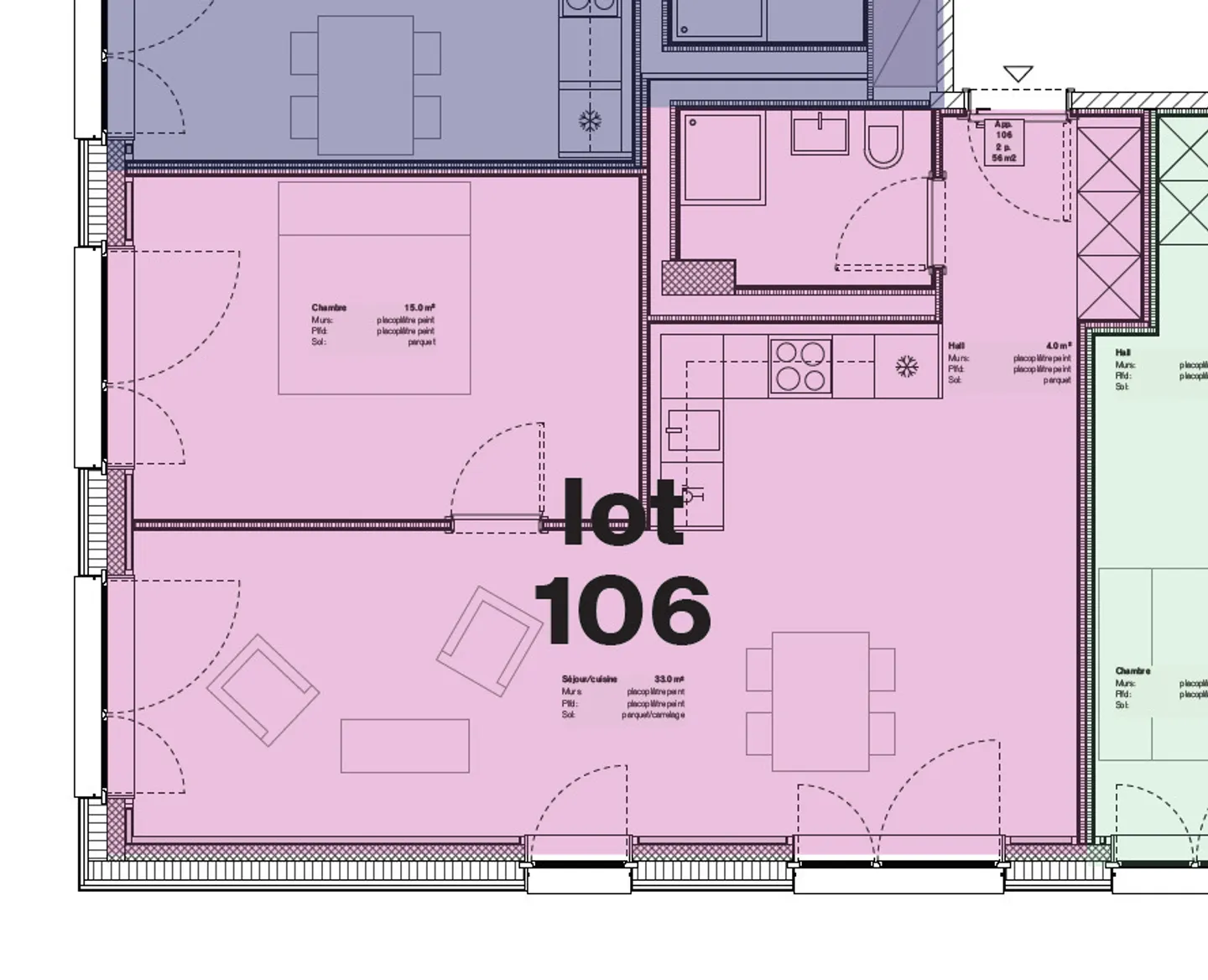 Appartement rénové avec vue sur le lac - Photo 6 sur 6