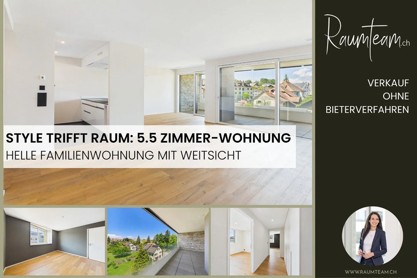 Style meets Space: Bright 5.5 Room Apartment with a View - Photo 1 of 16