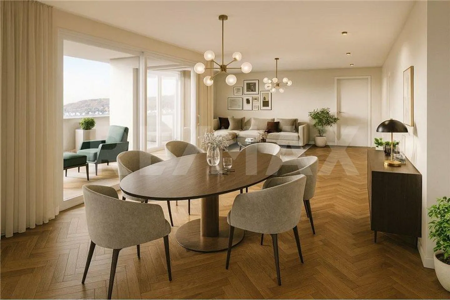 Luxuriöse Duplexwohnung in Bubikon - Foto 3 von 6