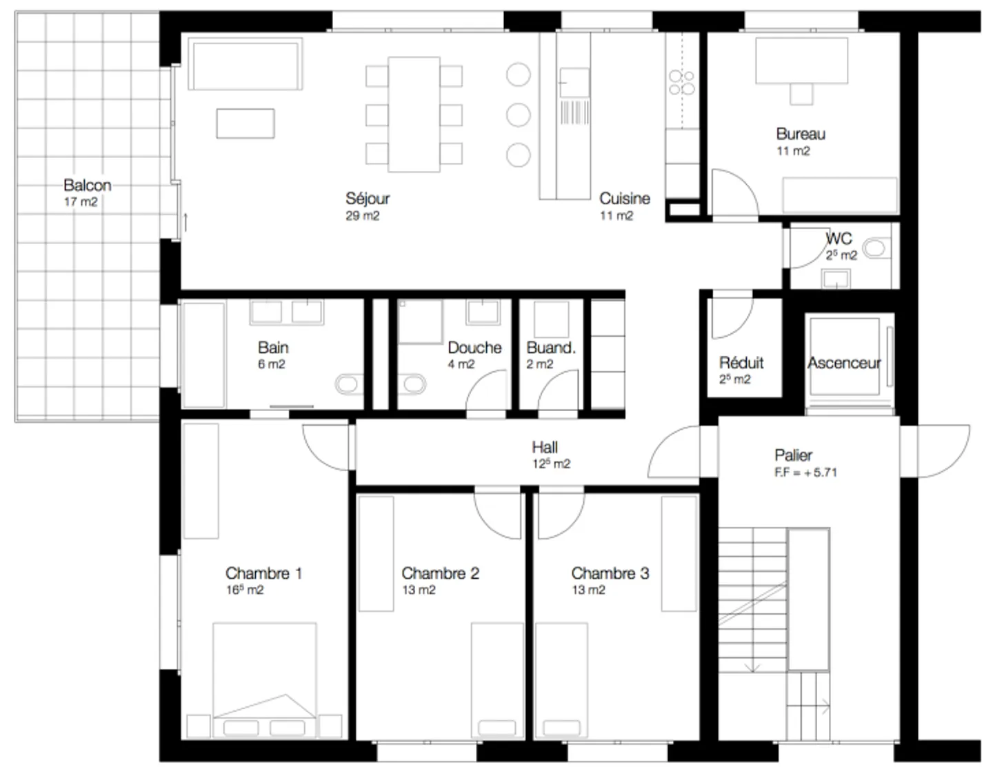 Appartement spacieux avec balcon - Photo 9 sur 10