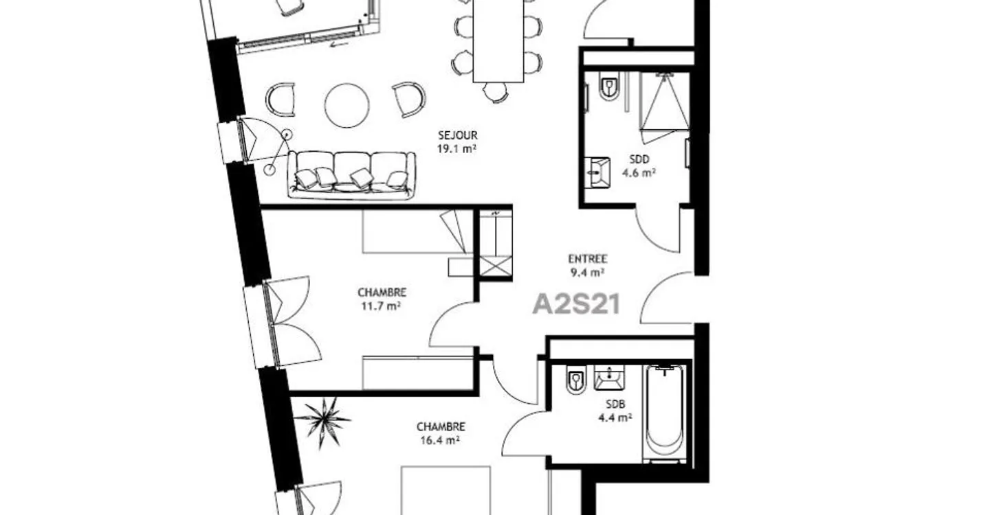 Charmant appartement 3.5 pièces - Photo 10 sur 10