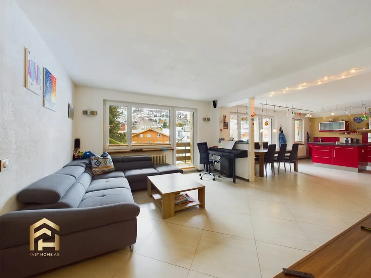 Grosszügige 6.5-Zimmer-Wohnung in Unterbäch - Foto 3 di 13