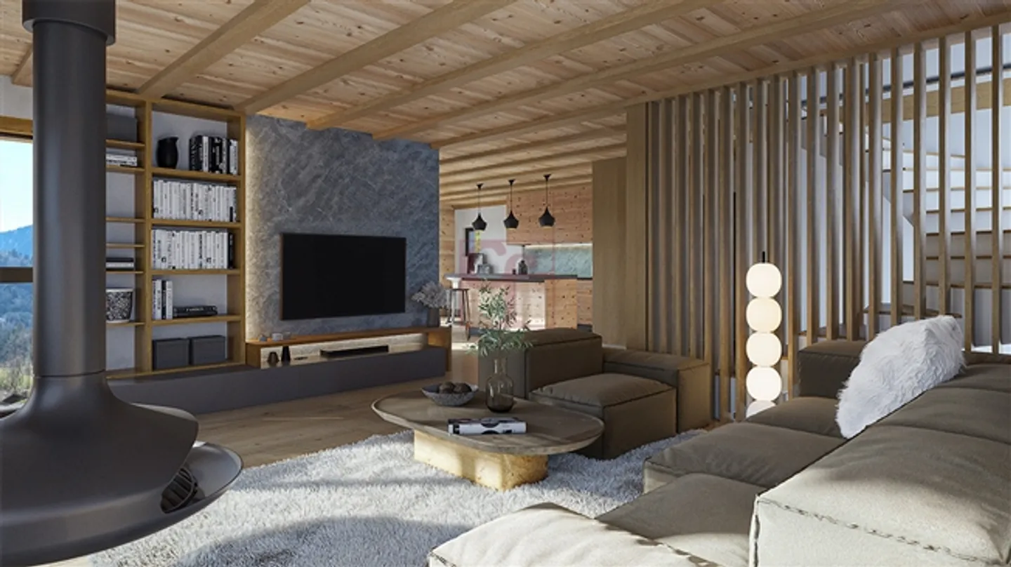 «Les Sciernes-d'Albeuve - Chalet nach Plan» - Photo 4 sur 8