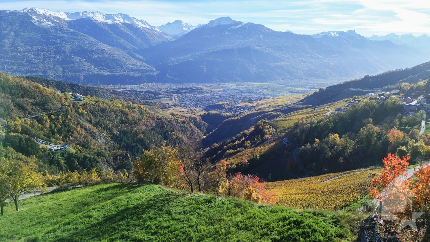 Terrain à bâtir avec vue imprenable dans les hauteurs de Conthey à vendre - Photo 7 sur 8
