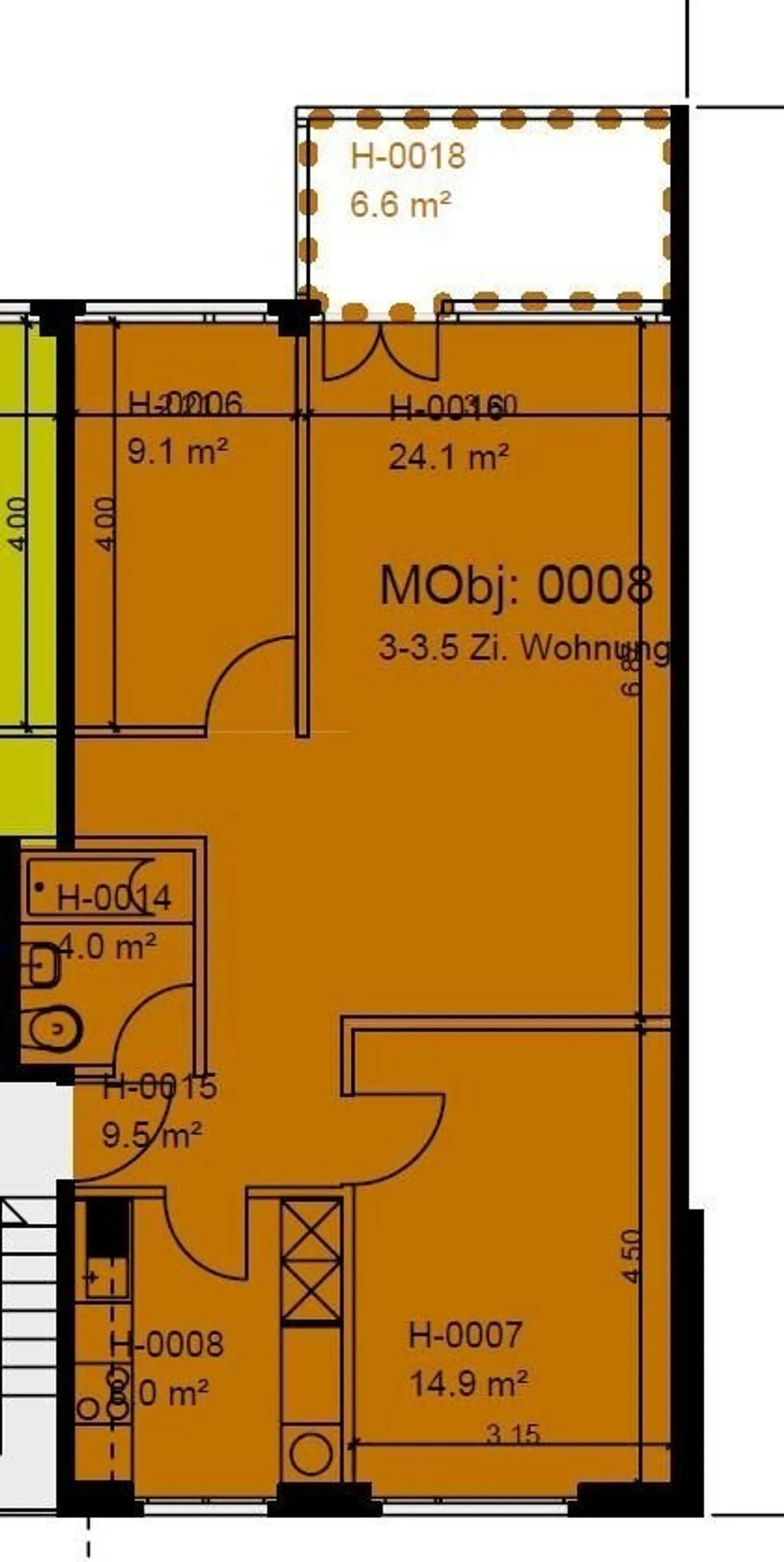 3.5 room apartment on the raised ground floor - Photo 8 of 8