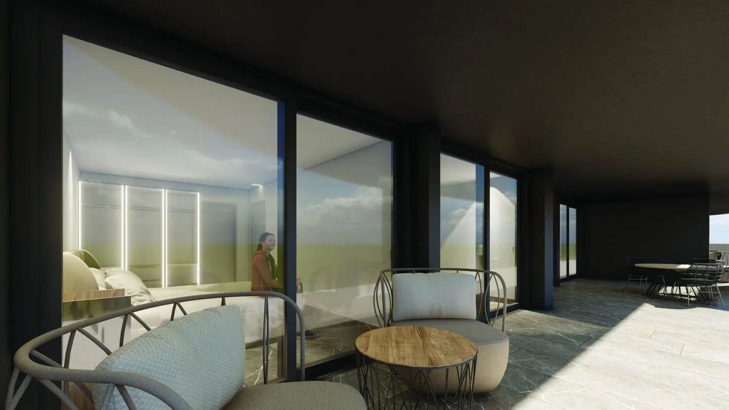 Appartamento moderno di 3,5 locali con ampia terrazza e vista lago - Foto 6 di 10