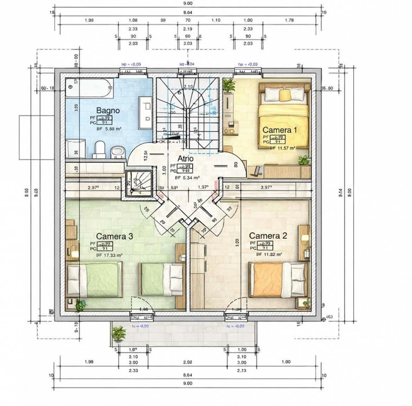 Elegante Einfamilienhaus mit großzügigen Räumen und Garten - Foto 13 von 13